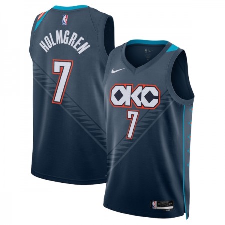 Dres Oklahoma City Thunder Chet Holmgren Nike 2025-26 City Edition Crno Swingman